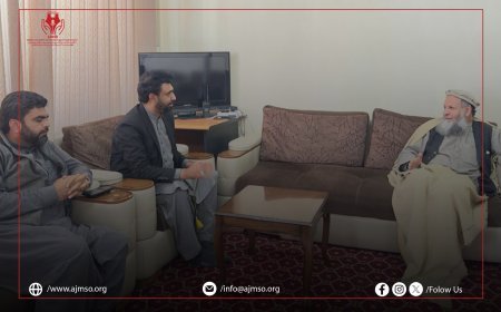 د افغان خبریالانو او رسنیو د ملاتړ بنسټ AJMSOمشر د کاپیسا ولایت له مرستیال والي سره ولیدل