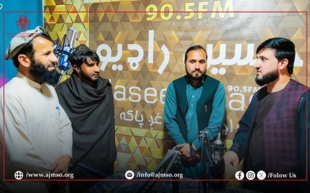 نماینده ولایتی نهاد حمایت از خبرنگاران و رسانه‌ های افغان در ولایت لغمان از رادیوهای محلی دیدار کرد