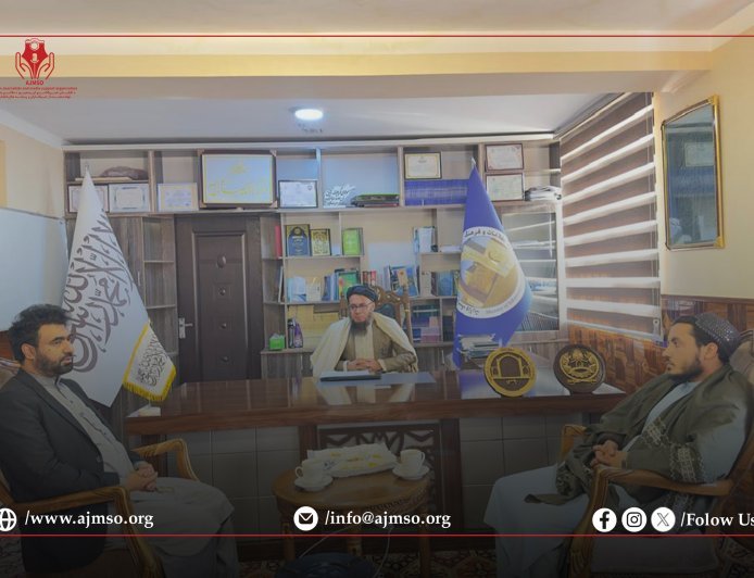 دیدار رییس نهاد حمایت از خبرنگاران و رسانه‌های افغان با رییس اطلاعات و فرهنگ ولایت کاپیسا