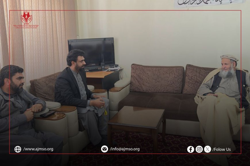 د افغان خبریالانو او رسنیو د ملاتړ بنسټ AJMSOمشر د کاپیسا ولایت له مرستیال والي سره ولیدل