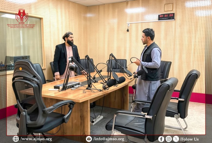 AJMSO Provincial Representative Visits Local Radio Stations in Parwan