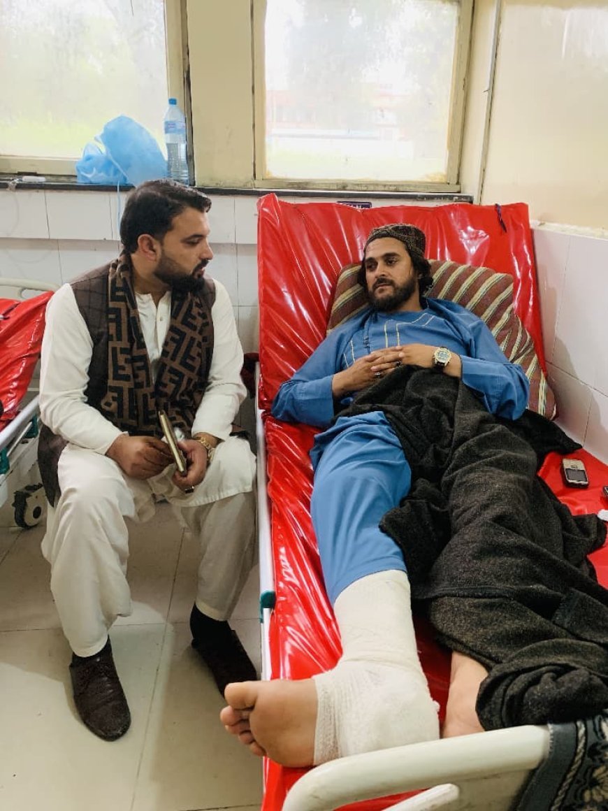 لغمان کې د زلزلې له امله د ژوبل ژورنالیست د روغتیایي حالت پوښتنه وشوه