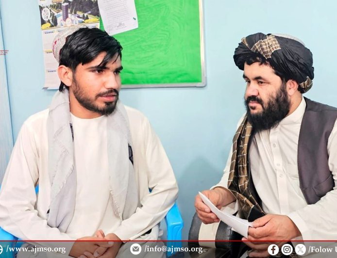 د زابل اطلاعاتو او کلتور له نوي رئیس سره د AJMSO ولایتي مسؤل د همغږۍ غونډه