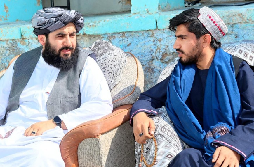 زابل کې د افغان خبریالانو او رسنیو ملاتړ بنسټ د اسلامي امارت له مرستیال ویاند سره ولیدل.
